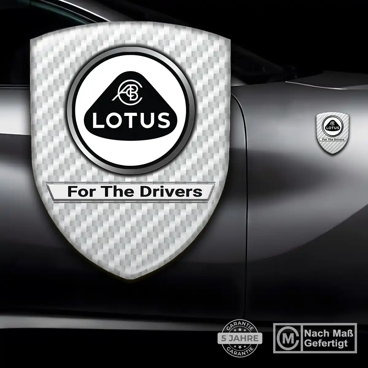 Lotus 3D Gel Aufkleber Wappen Stilvolles Design
