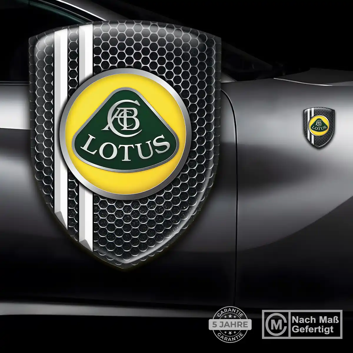 Lotus 3D Gel Aufkleber Wappen Tuningfahrzeug