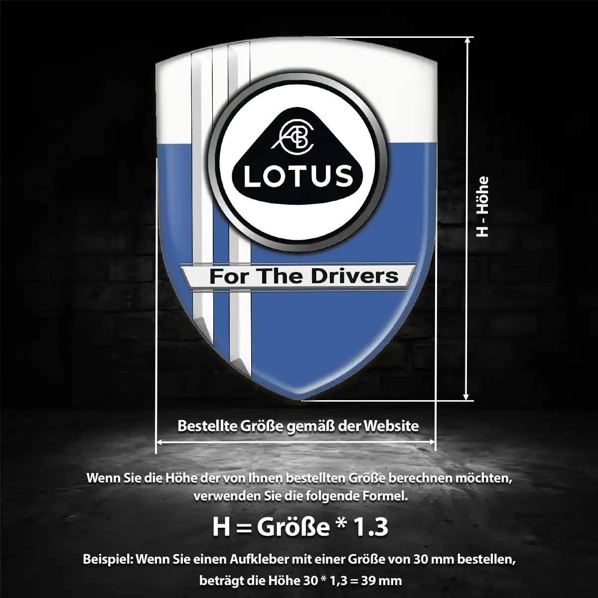 Lotus Aufkleber 3D Gel Emblem Auto Edles Design