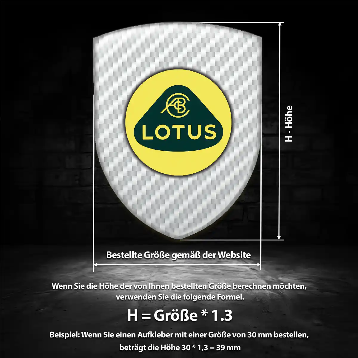Lotus Aufkleber 3D Gel Emblem Auto Exterieurdesign