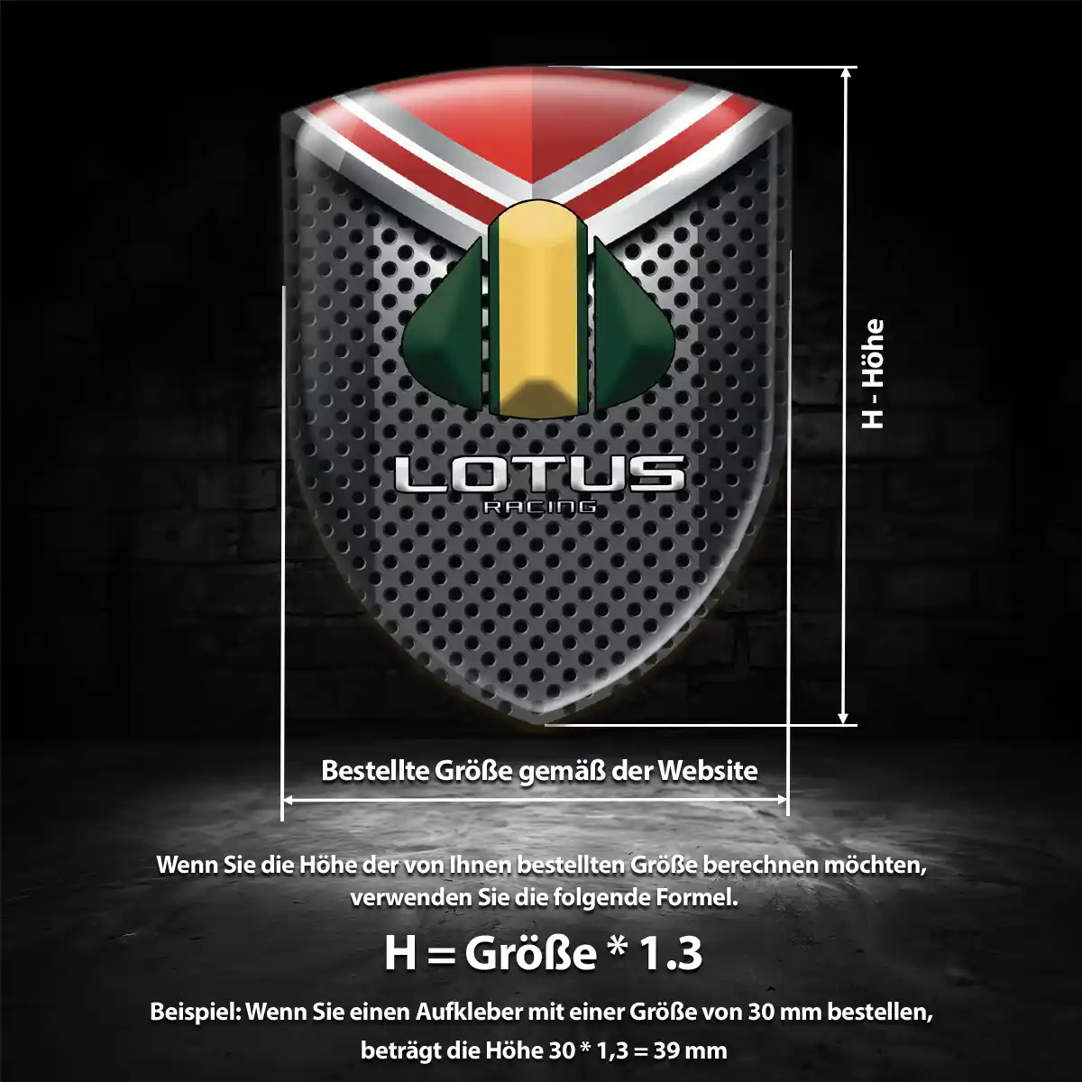 Lotus Aufkleber 3D Gel Emblem Auto Hohe Qualität
