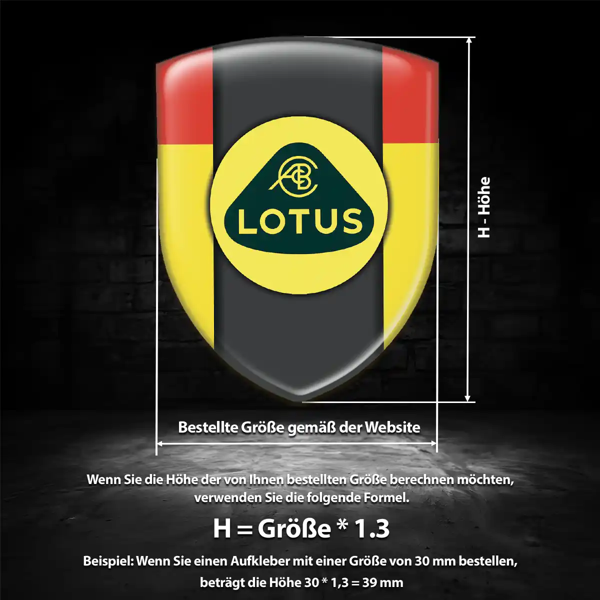 Lotus Aufkleber 3D Gel Emblem Auto Limitierte Auflage