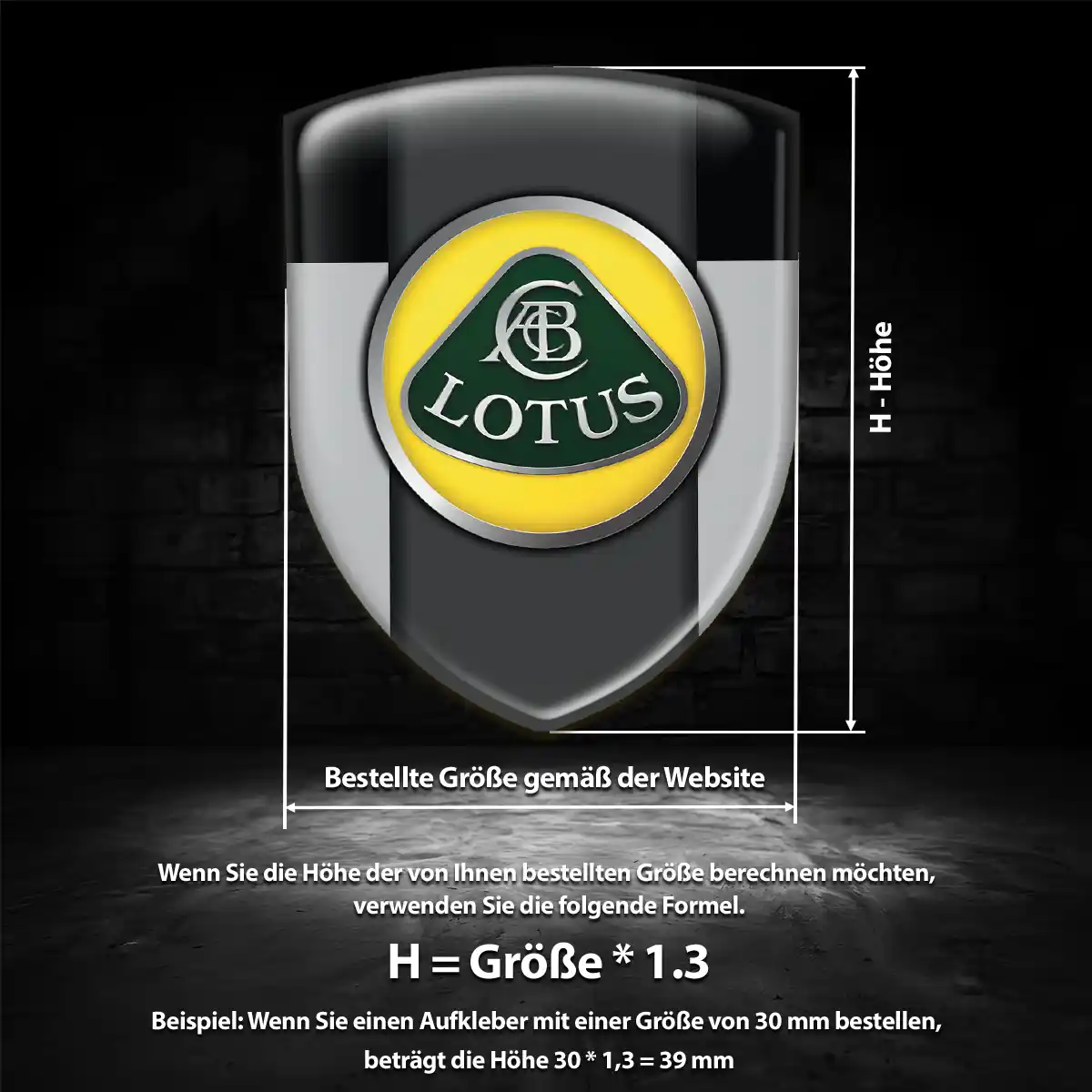 Lotus Aufkleber 3D Gel Emblem Auto Markenedition