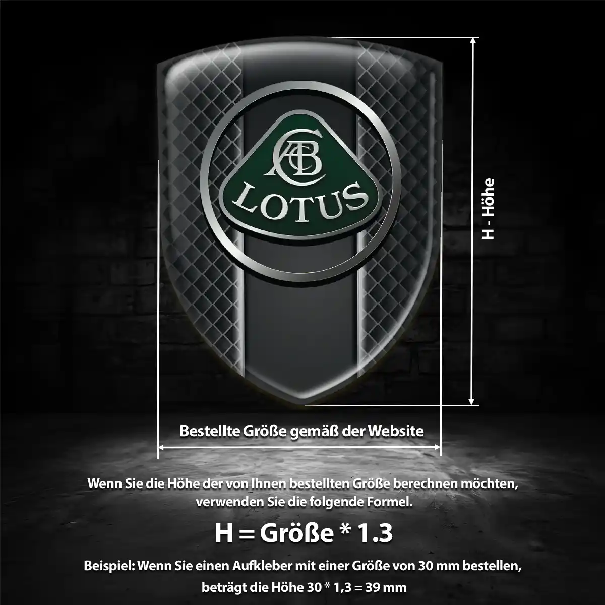 Lotus Aufkleber 3D Gel Emblem Auto Premiumqualität
