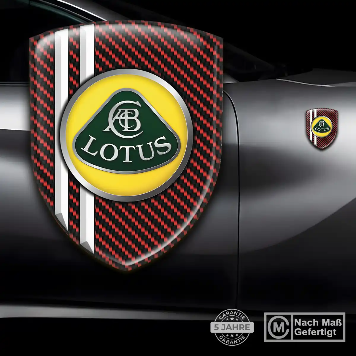 Lotus Aufkleber 3D Gel Emblem Edles Design