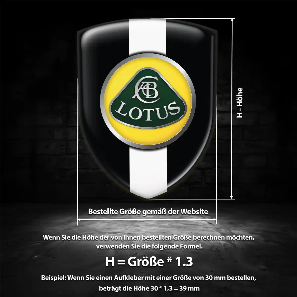 Lotus Aufkleber 3D Gel Emblem Erstklassige Qualität
