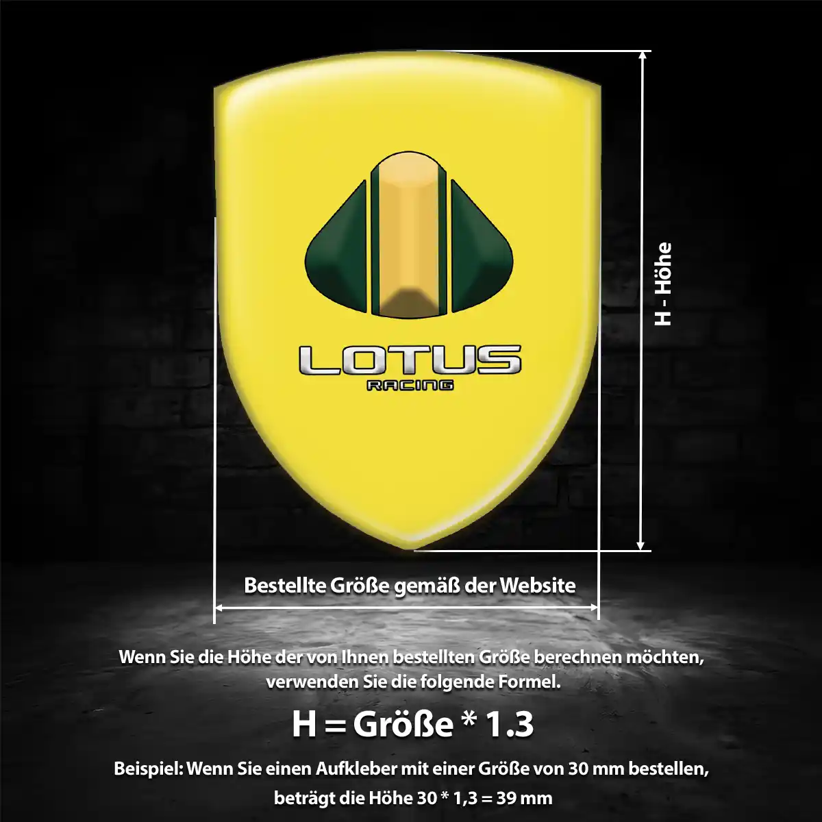 Lotus Aufkleber 3D Gel Emblem Hohe Qualität