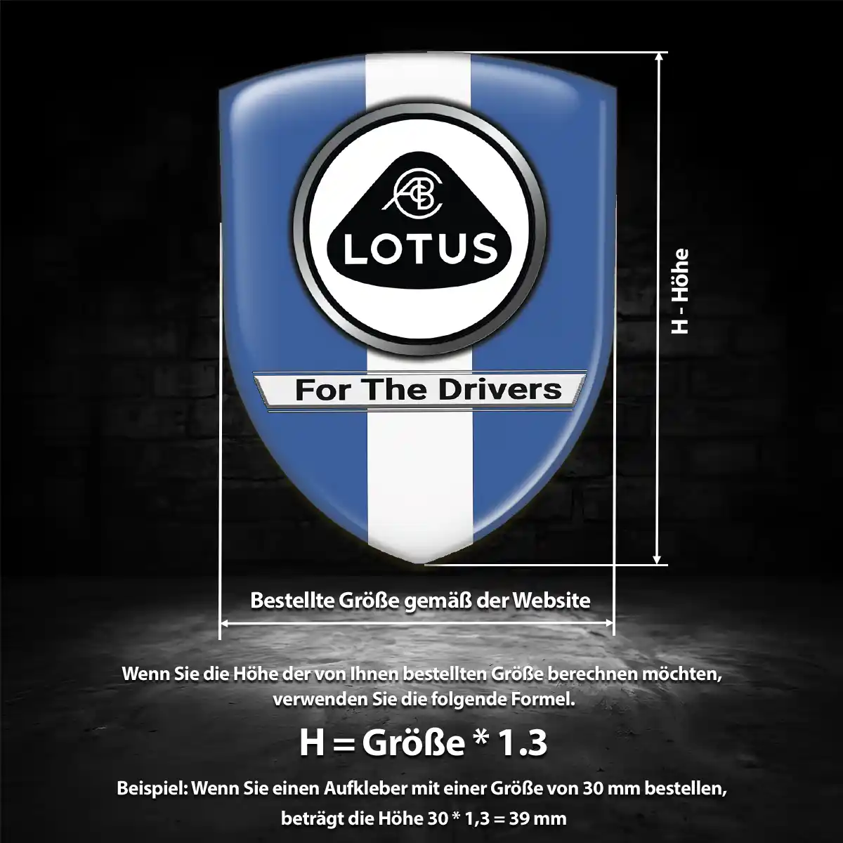 Lotus Aufkleber 3D Gel Emblem Interieurdesign