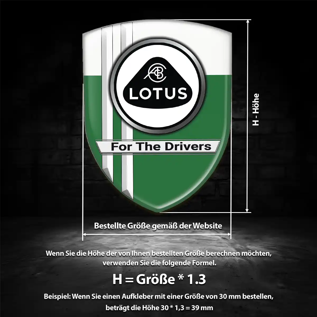 Lotus Aufkleber 3D Gel Emblem Modernes Design