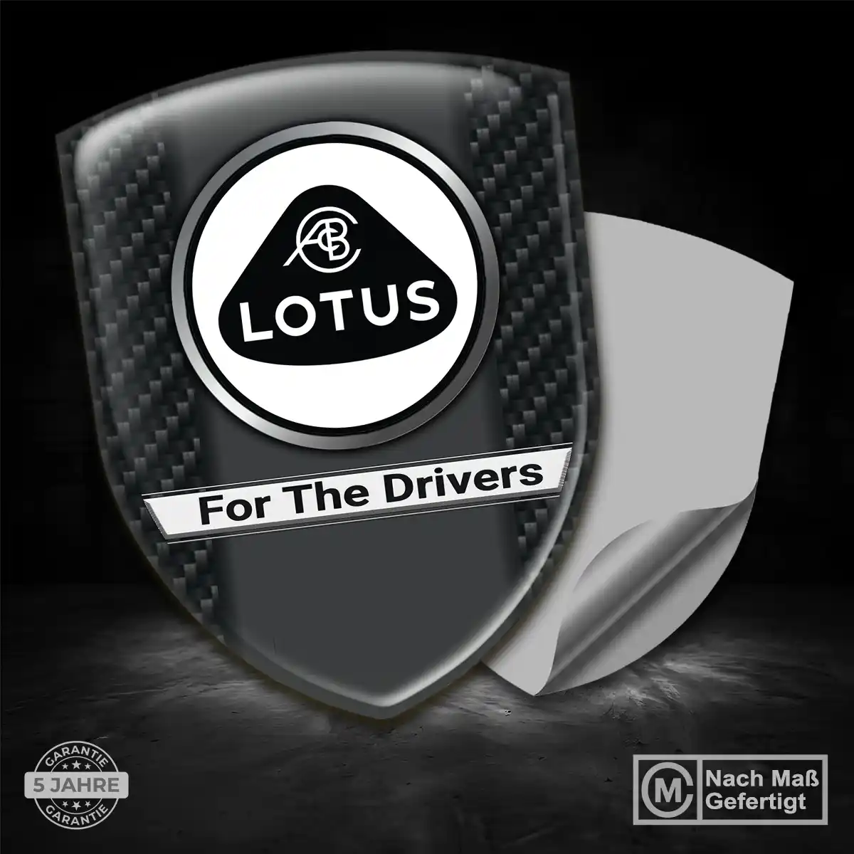 Lotus Aufkleber 3D Gel Emblem Stilvolles Design
