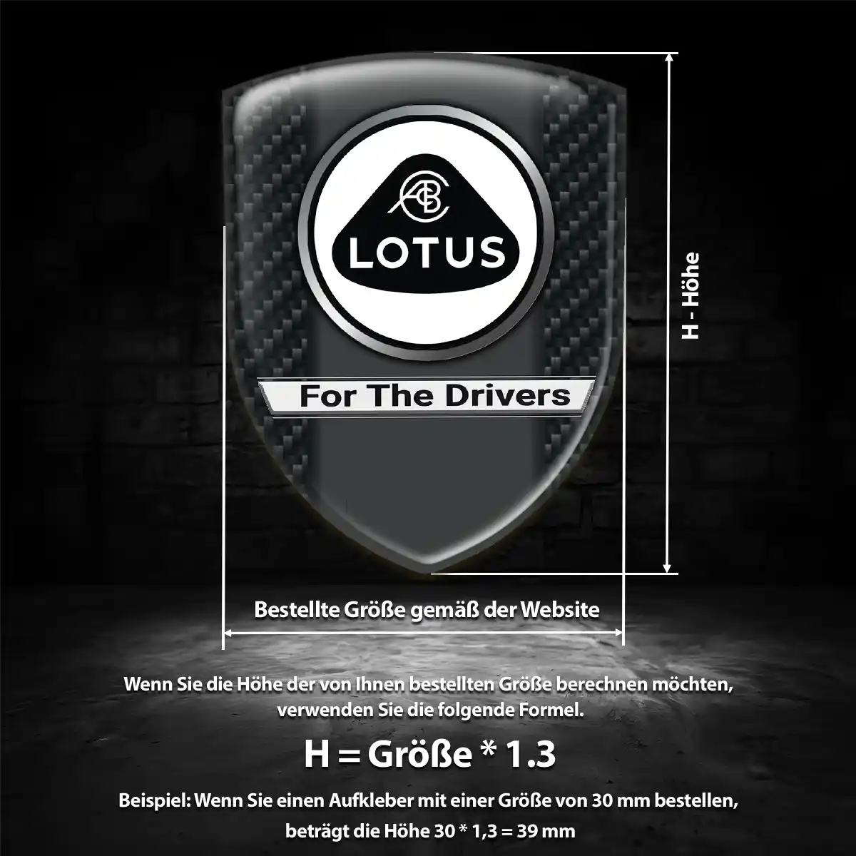 Lotus Aufkleber 3D Gel Emblem Stilvolles Design