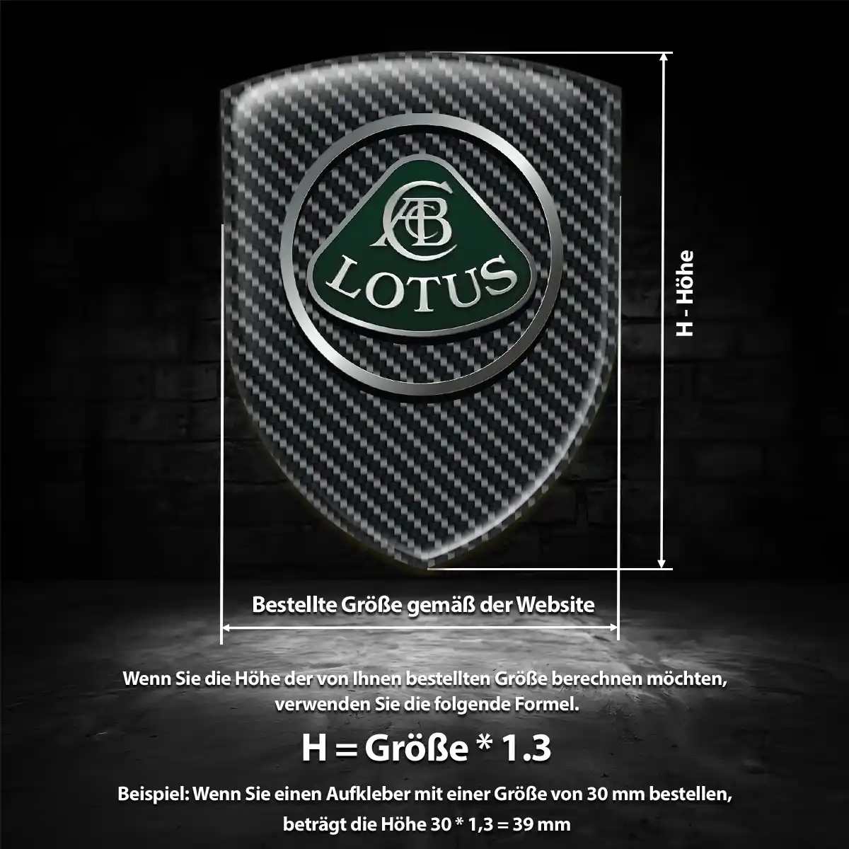 Lotus Aufkleber 3D Gel Embleme Auto Exterieurdesign