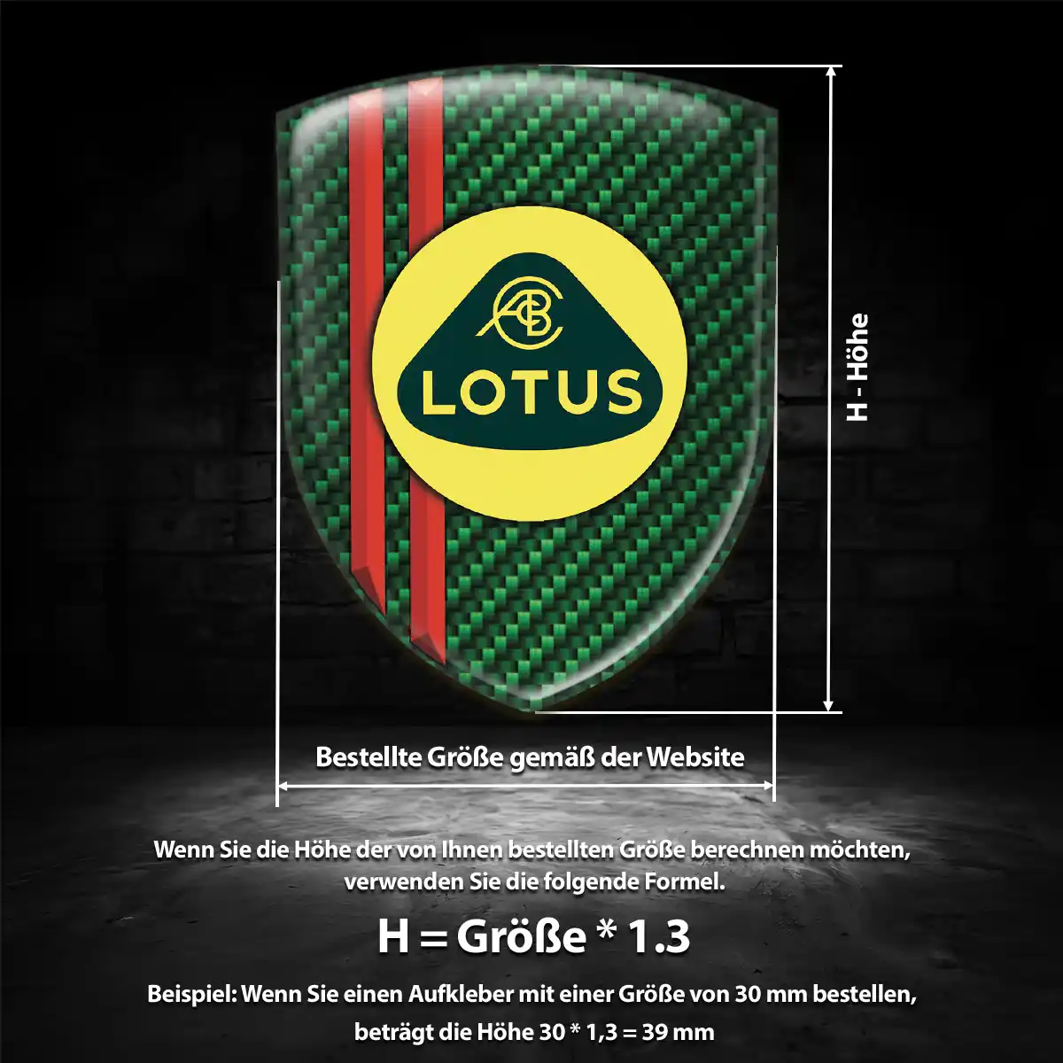 Lotus Aufkleber 3D Gel Embleme Auto Hohe Qualität