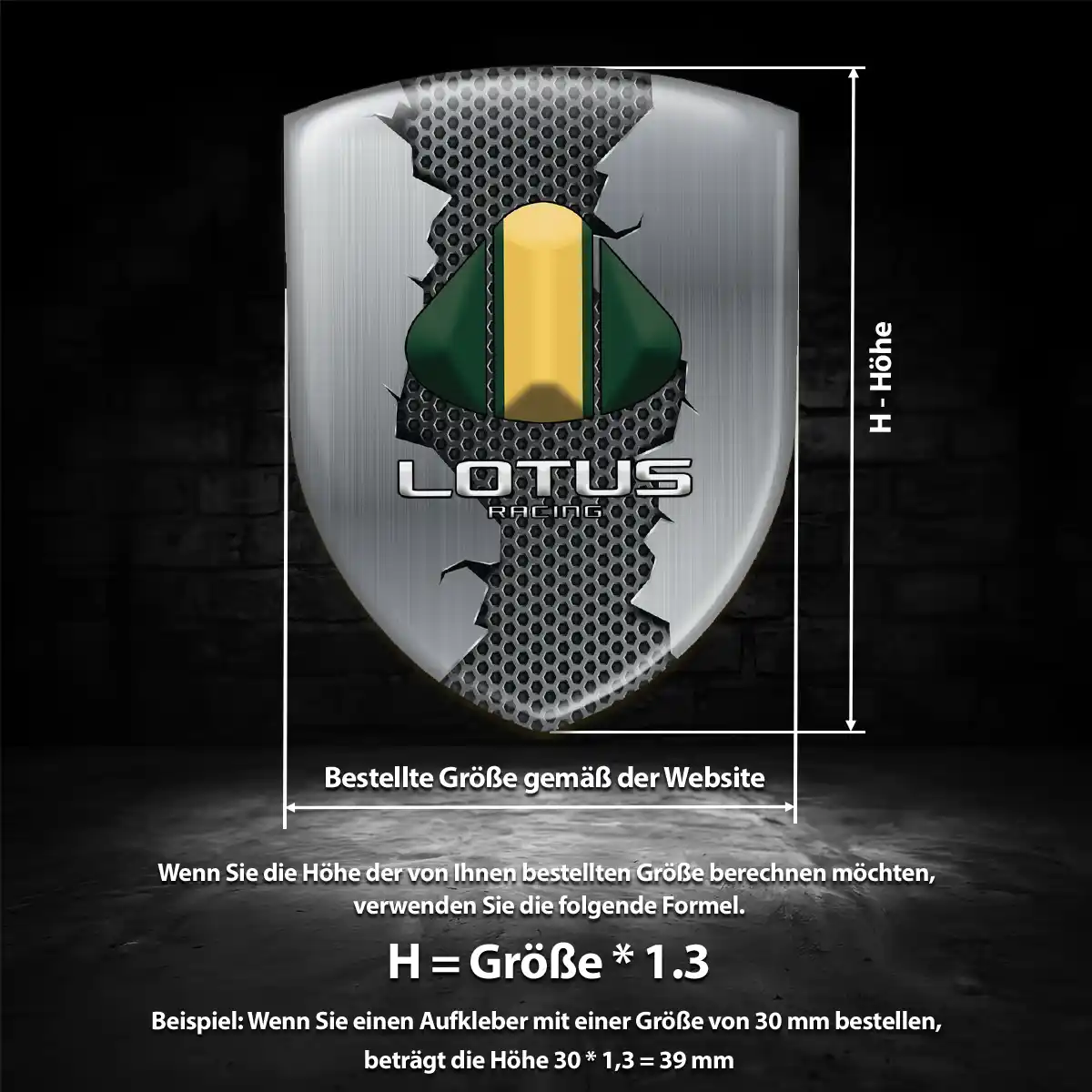 Lotus Aufkleber 3D Gel Embleme Auto Premiumqualität
