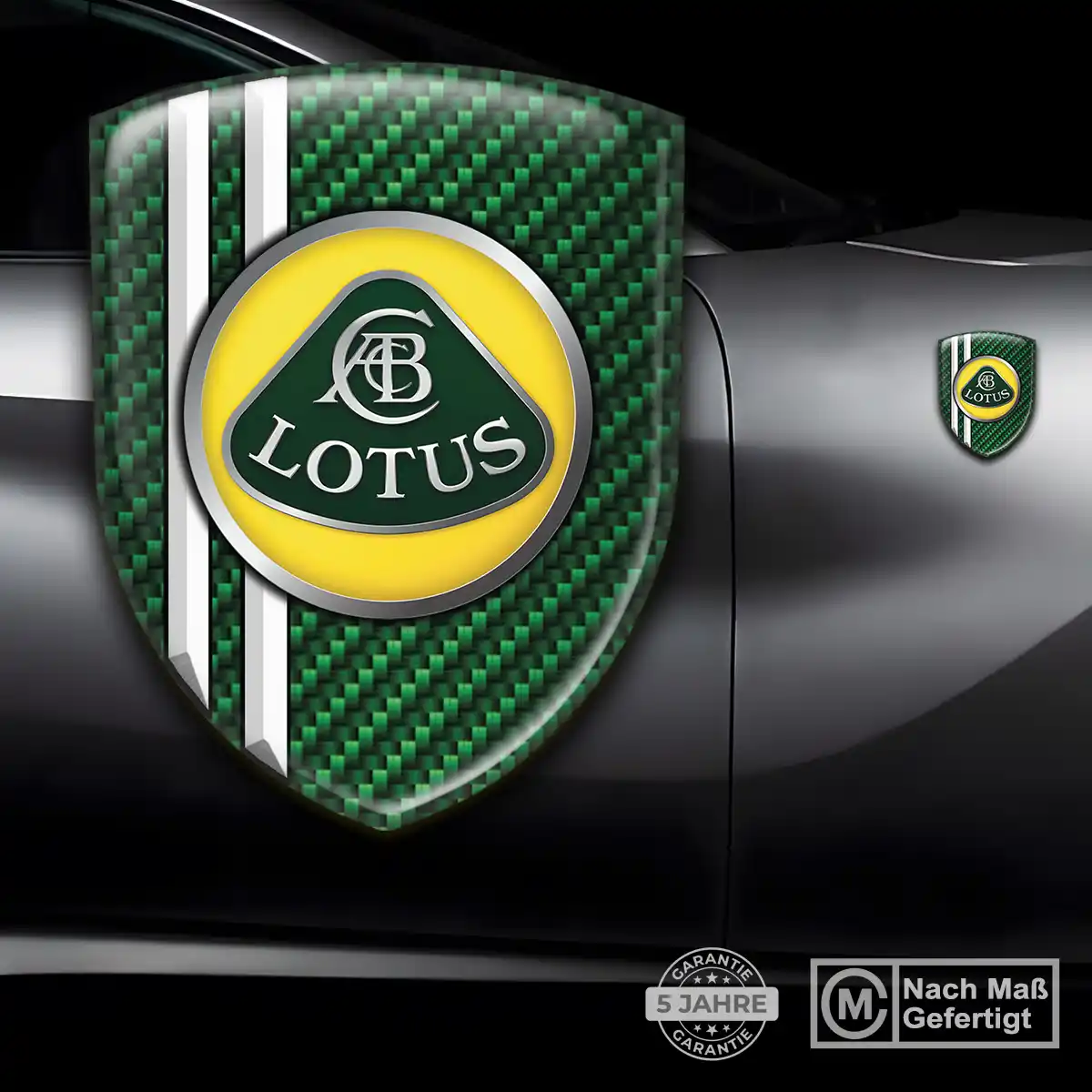 Lotus Aufkleber 3D Gel Embleme Elegantes Design