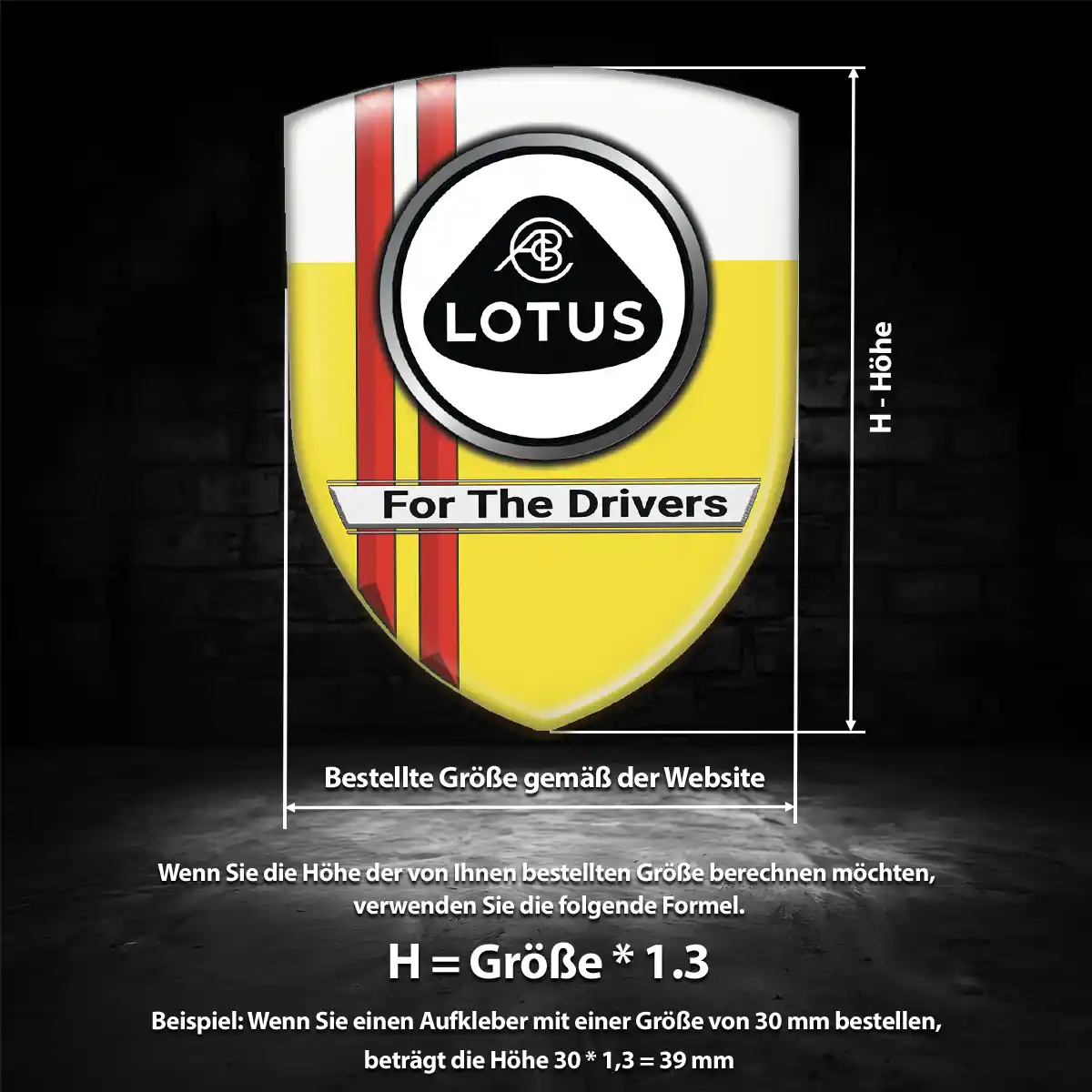 Lotus Aufkleber 3D Gel Embleme Erstklassige Qualität