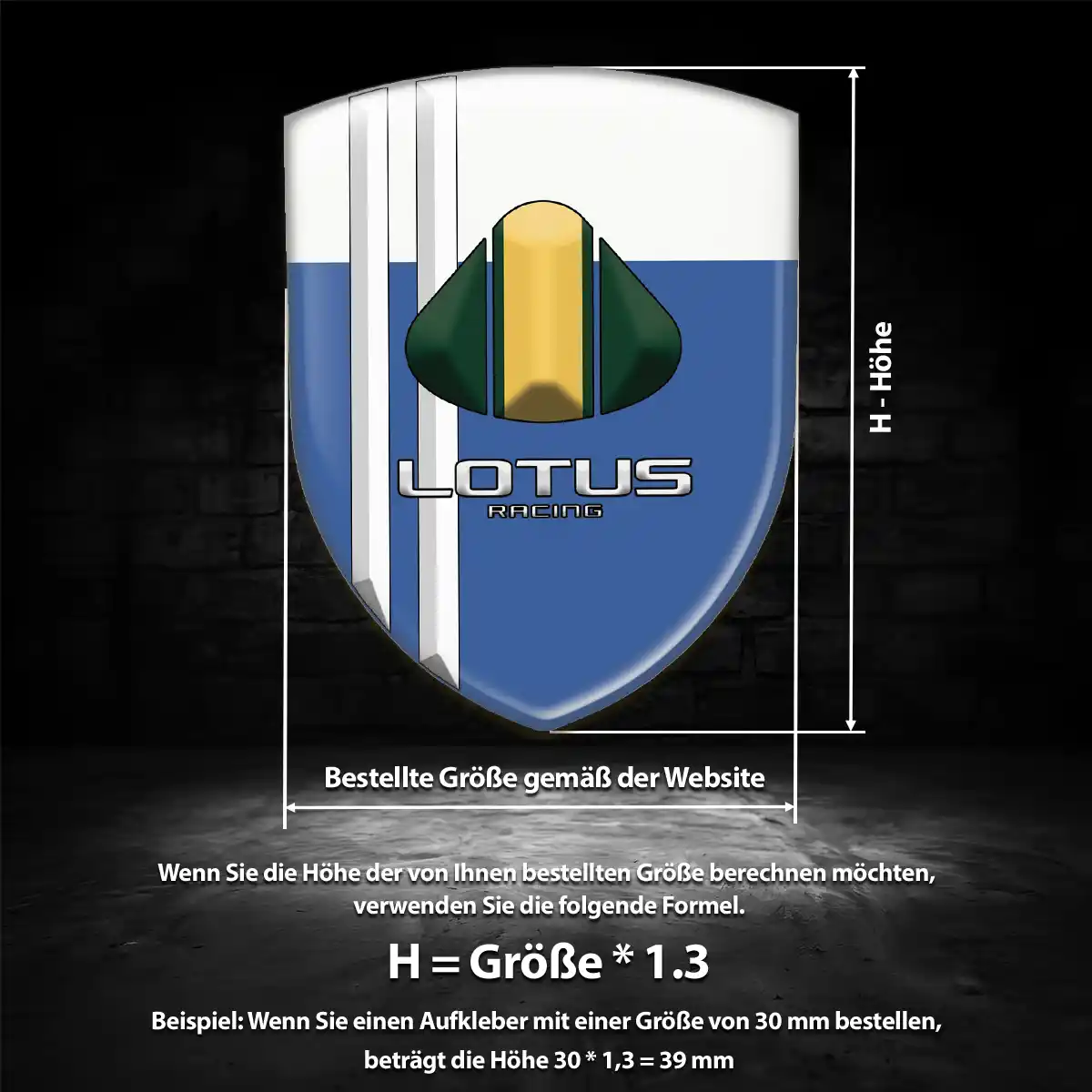 Lotus Aufkleber 3D Gel Embleme Hohe Qualität