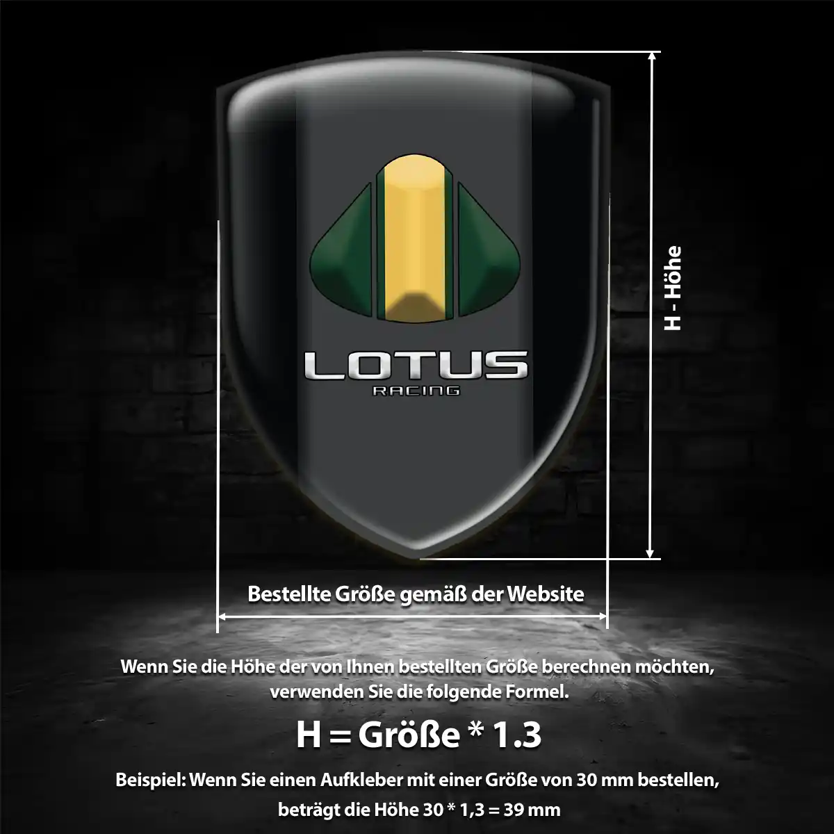 Lotus Aufkleber 3D Gel Embleme Limitierte Auflage
