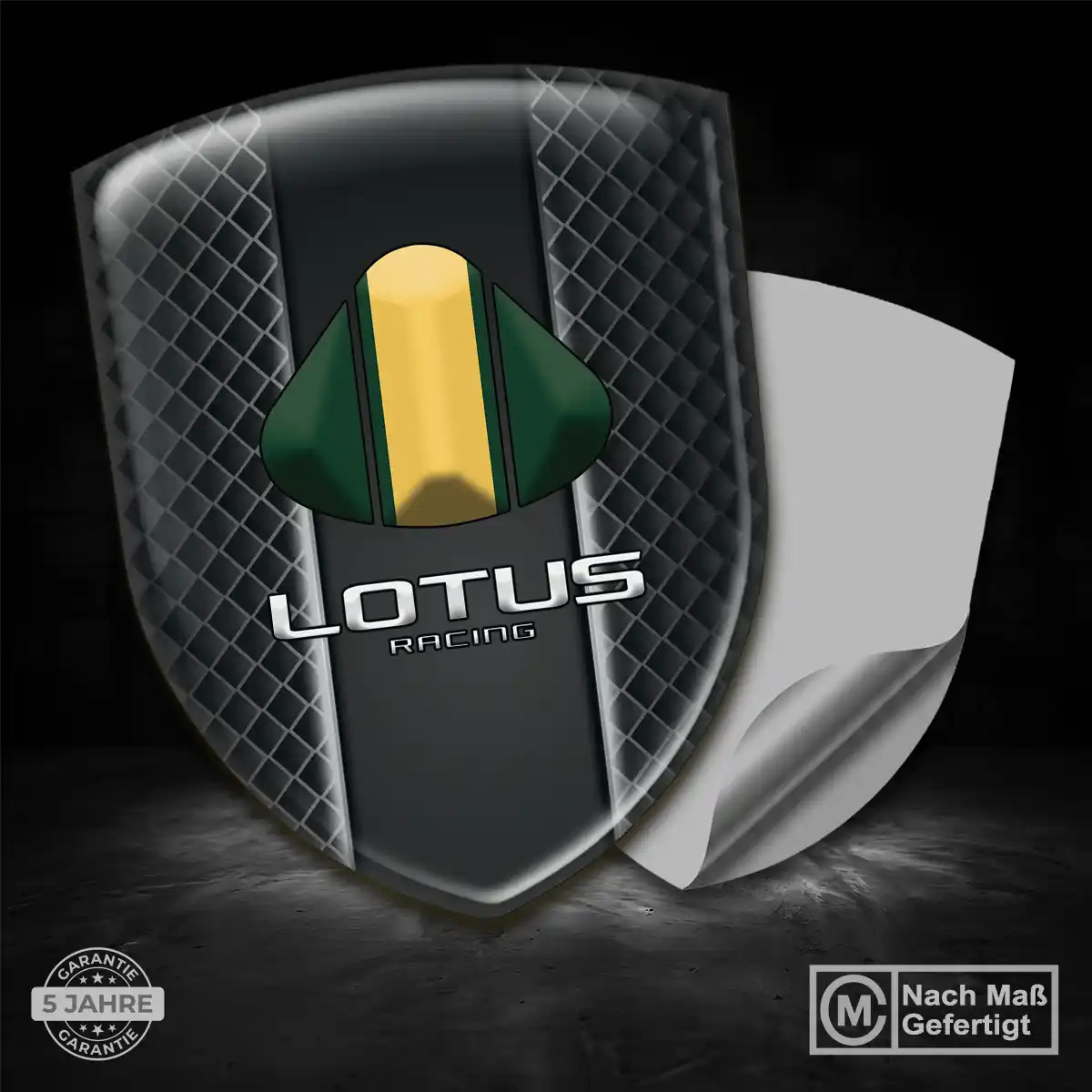 Lotus Aufkleber 3D Gel Embleme Modernes Design