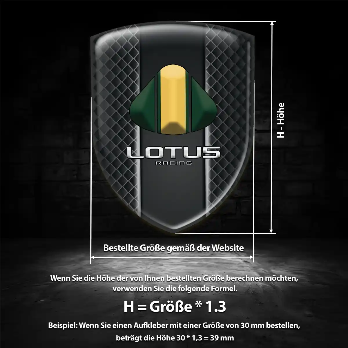 Lotus Aufkleber 3D Gel Embleme Modernes Design