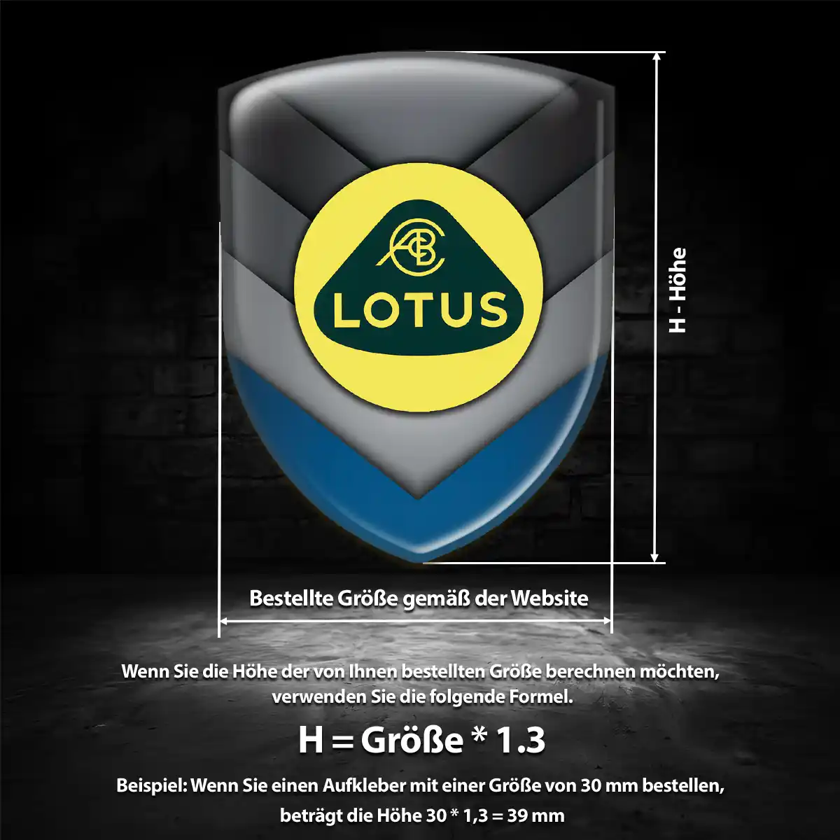 Lotus Aufkleber 3D Gel Embleme Stilvolles Design