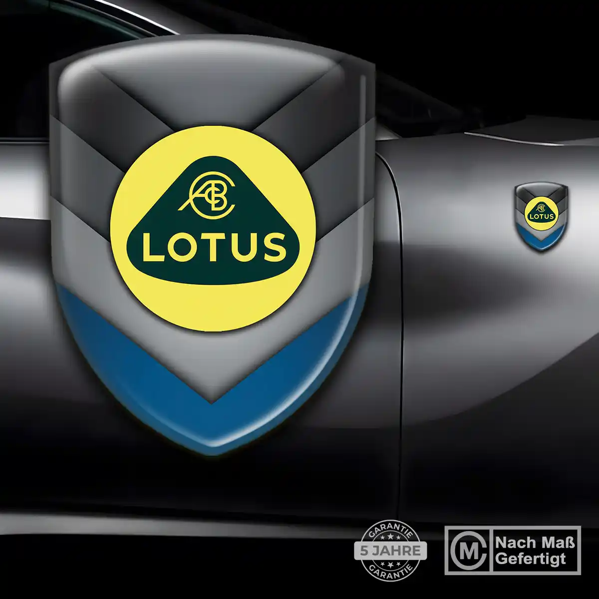 Lotus Aufkleber 3D Gel Embleme Stilvolles Design