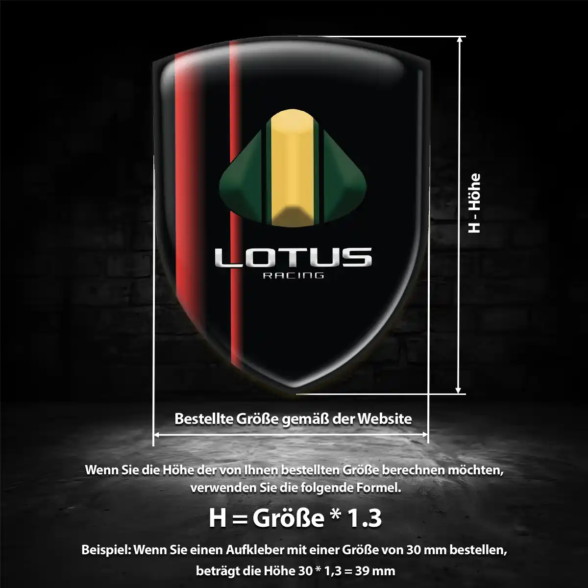 Lotus Aufkleber 3D Gel Embleme Tuningfahrzeug