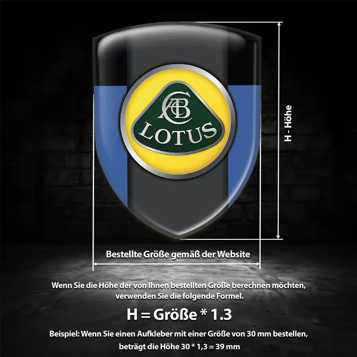 Lotus Aufkleber 3D Gel Silikon Anspruchsvolles Design