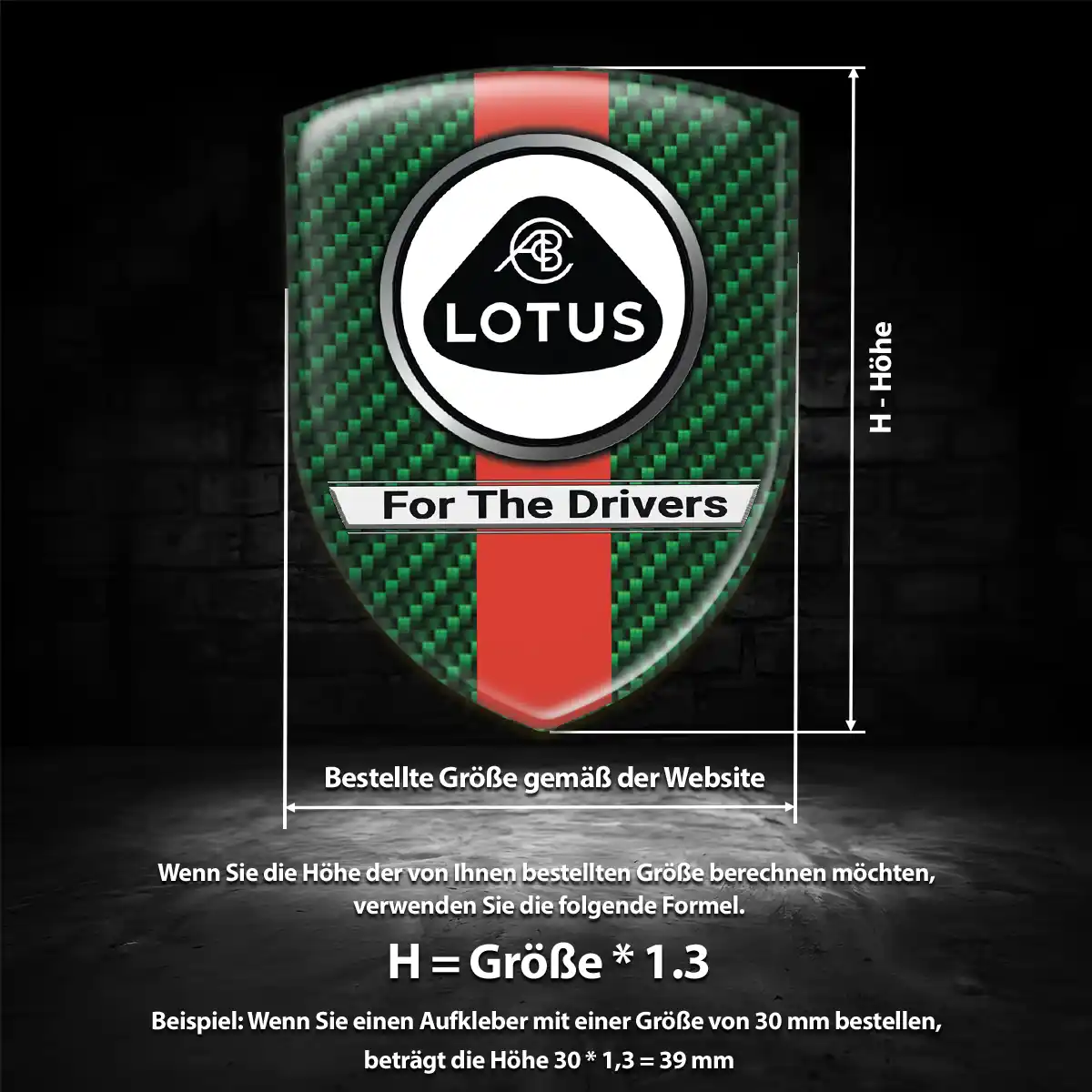 Lotus Aufkleber 3D Gel Silikon Auto Elegantes Design