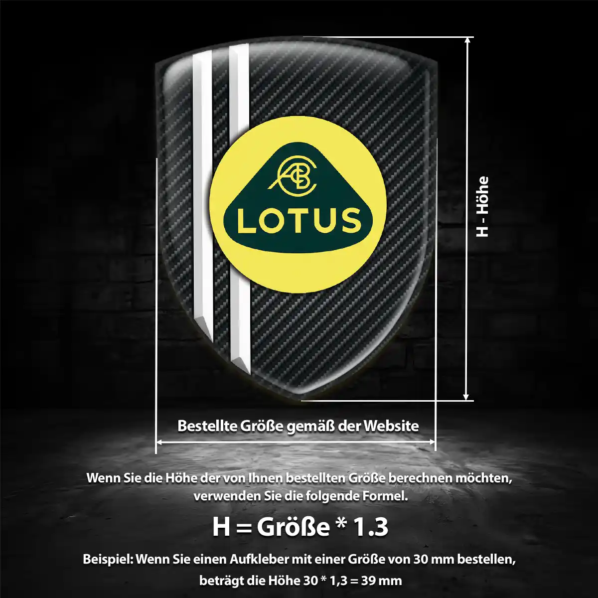 Lotus Aufkleber 3D Gel Silikon Auto Hohe Qualität