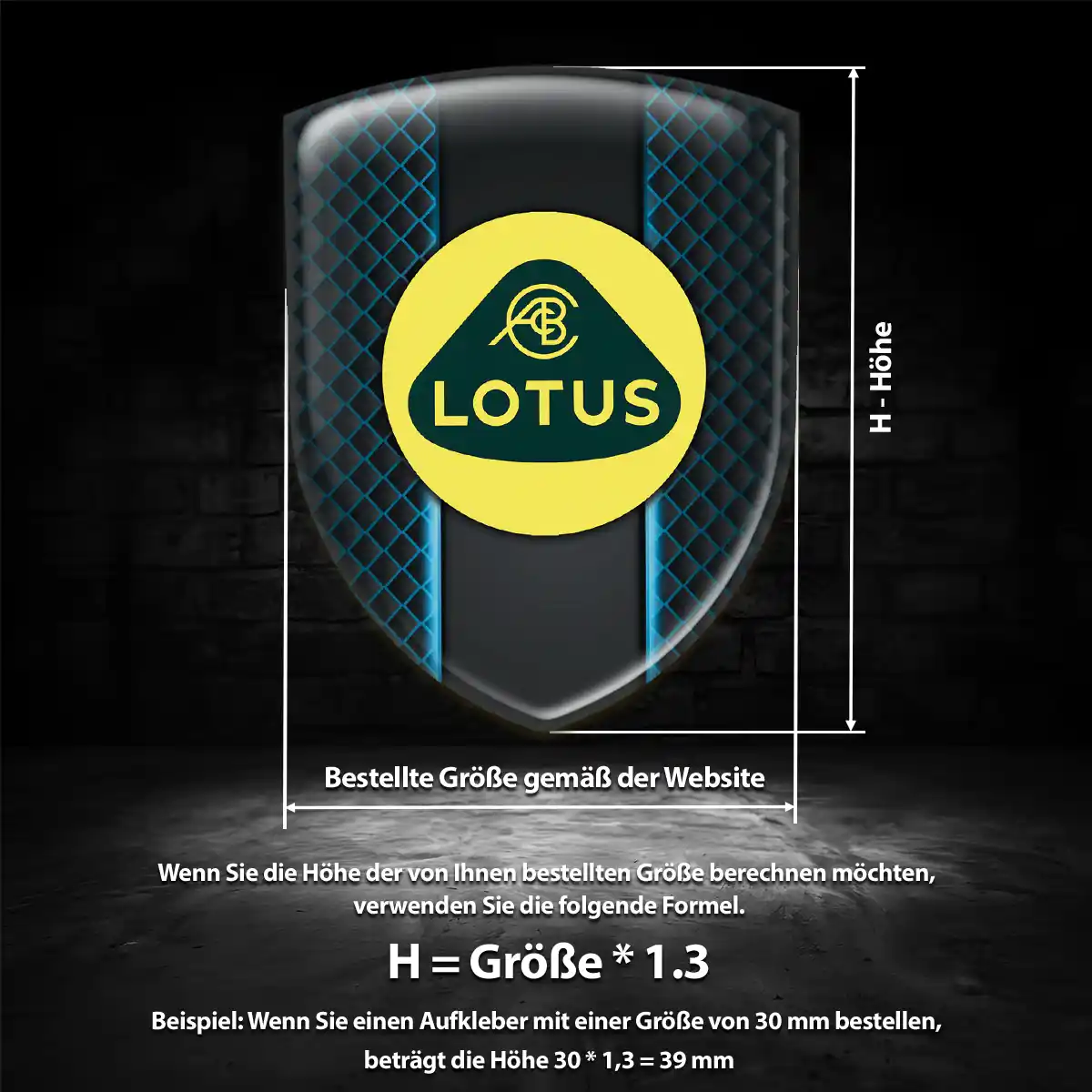 Lotus Aufkleber 3D Gel Silikon Auto Stilvolles Design
