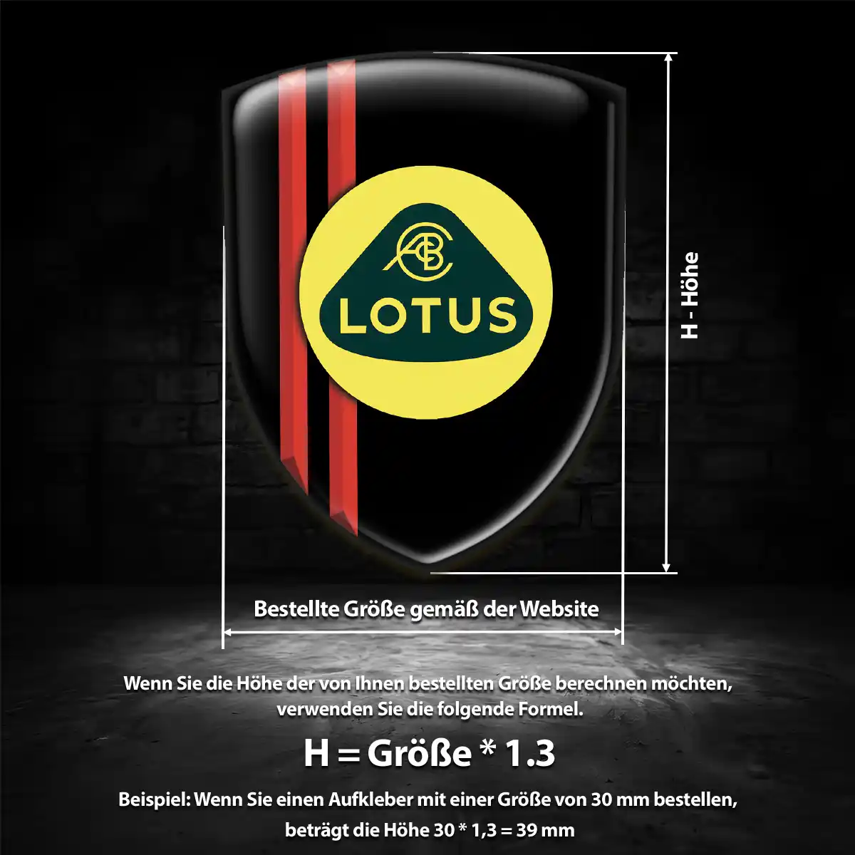 Lotus Aufkleber 3D Gel Silikon Erstklassige Qualität