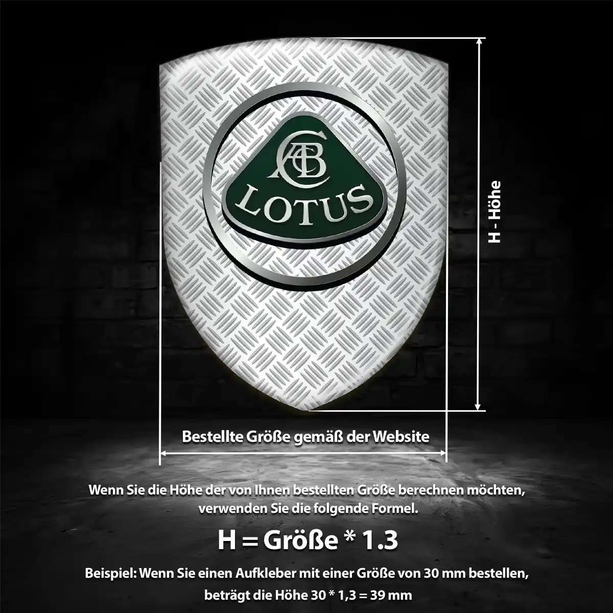 Lotus Aufkleber 3D Gel Silikon Hochwertiges Harz
