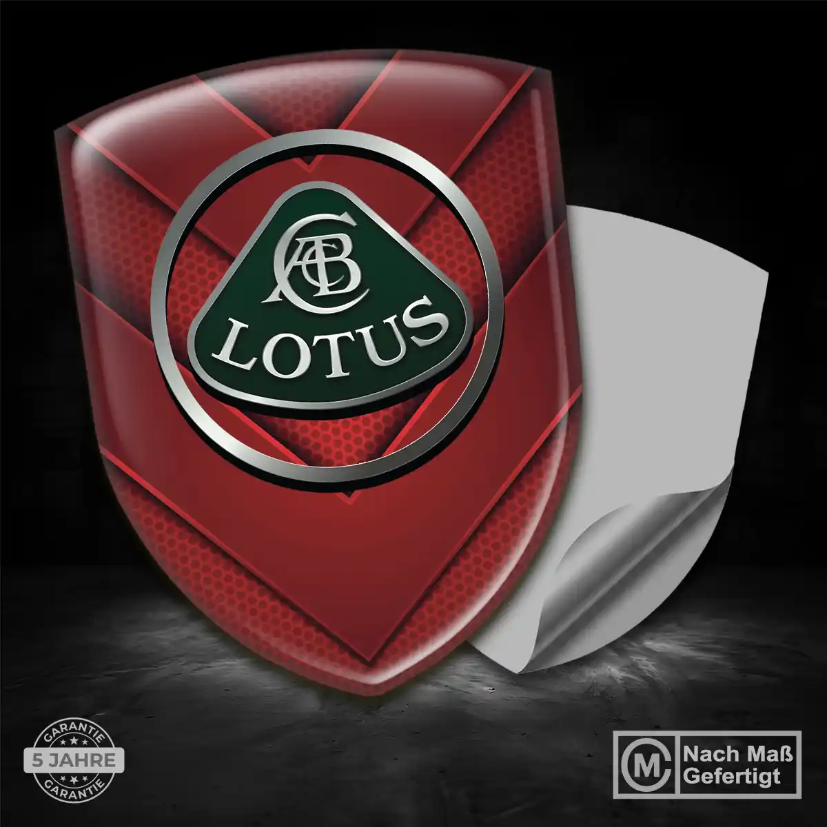 Lotus Aufkleber 3D Gel Silikon Limitierte Auflage