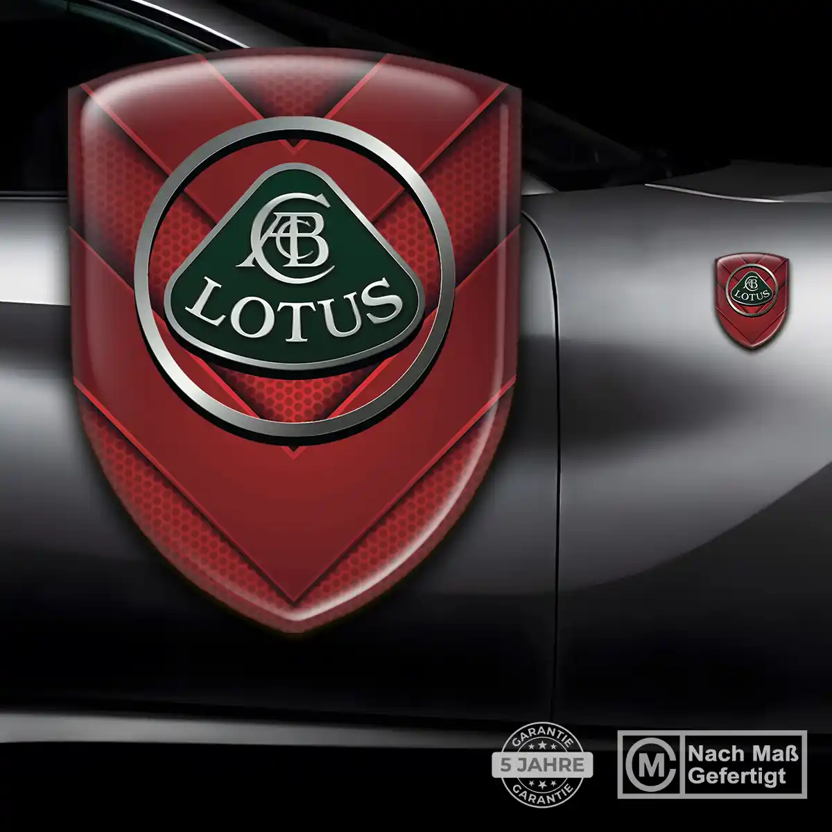 Lotus Aufkleber 3D Gel Silikon Limitierte Auflage