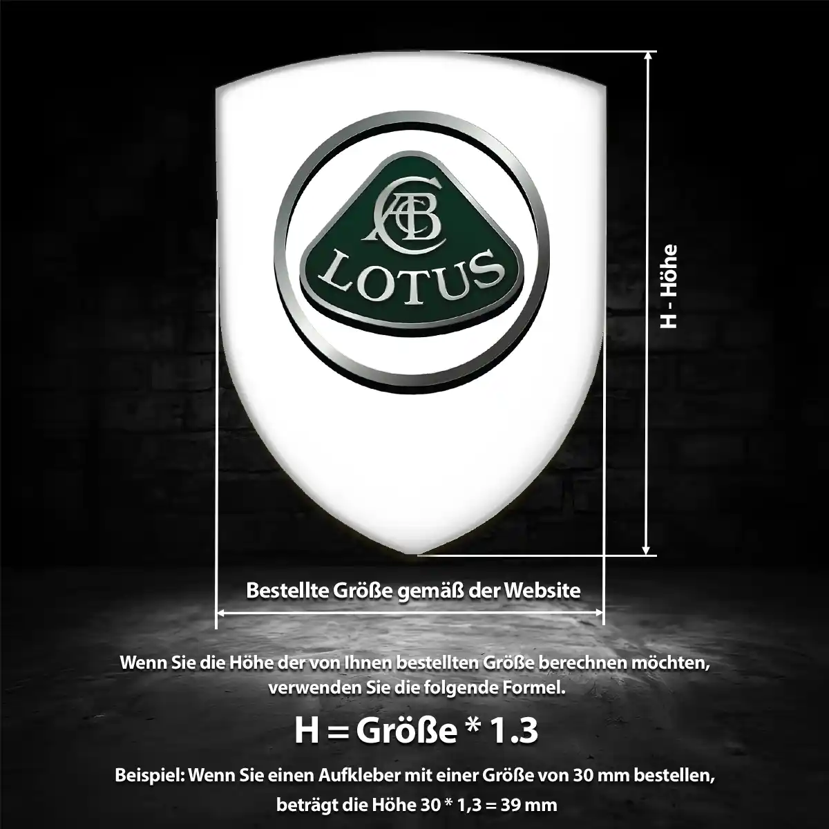 Lotus Aufkleber 3D Gel Silikon Modernes Design