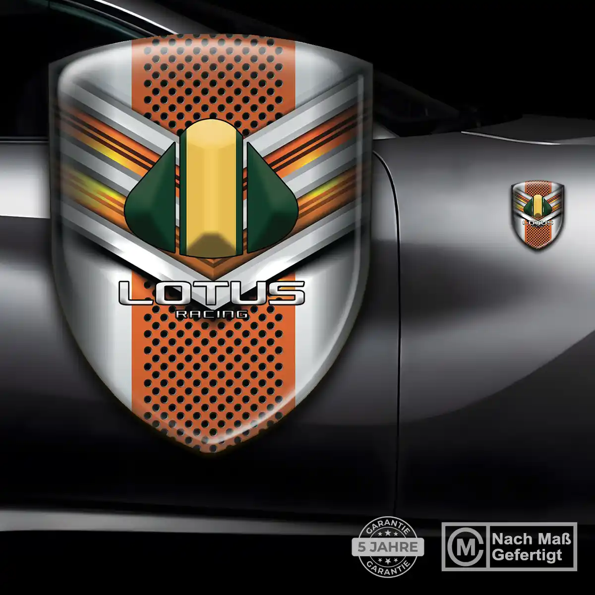 Lotus Aufkleber 3D Gel Silikon Stilvolles Design