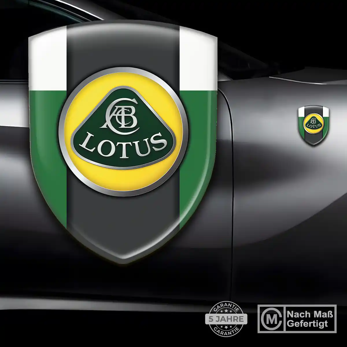 Lotus Aufkleber 3D Gel Wappen Ausdrucksstarkes Design