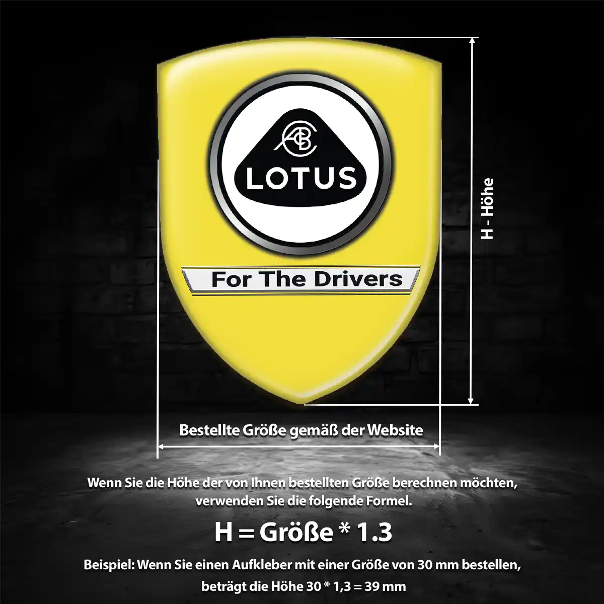 Lotus Aufkleber 3D Gel Wappen Auto Edles Design