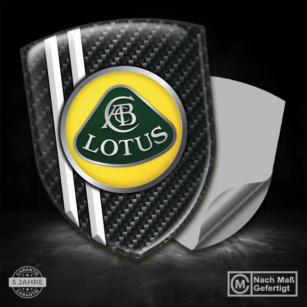 Lotus Aufkleber 3D Gel Wappen Auto Elegantes Design