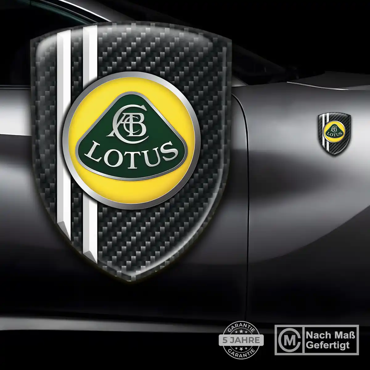 Lotus Aufkleber 3D Gel Wappen Auto Elegantes Design