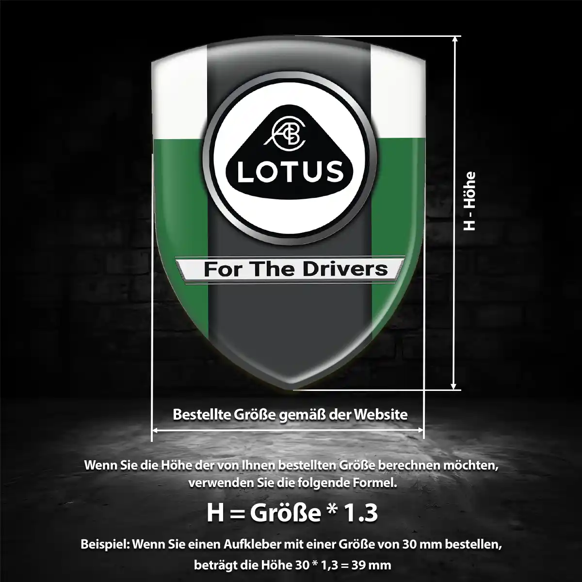 Lotus Aufkleber 3D Gel Wappen Auto Luxus-Edition
