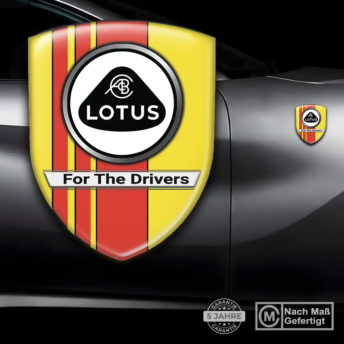 Lotus Aufkleber 3D Gel Wappen Auto Markenedition
