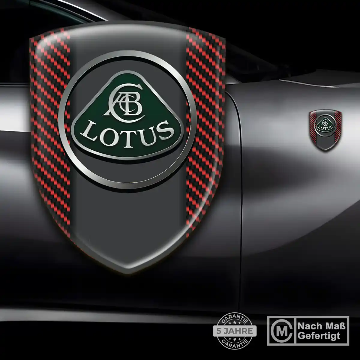 Lotus Aufkleber 3D Gel Wappen Auto Premium-Edition