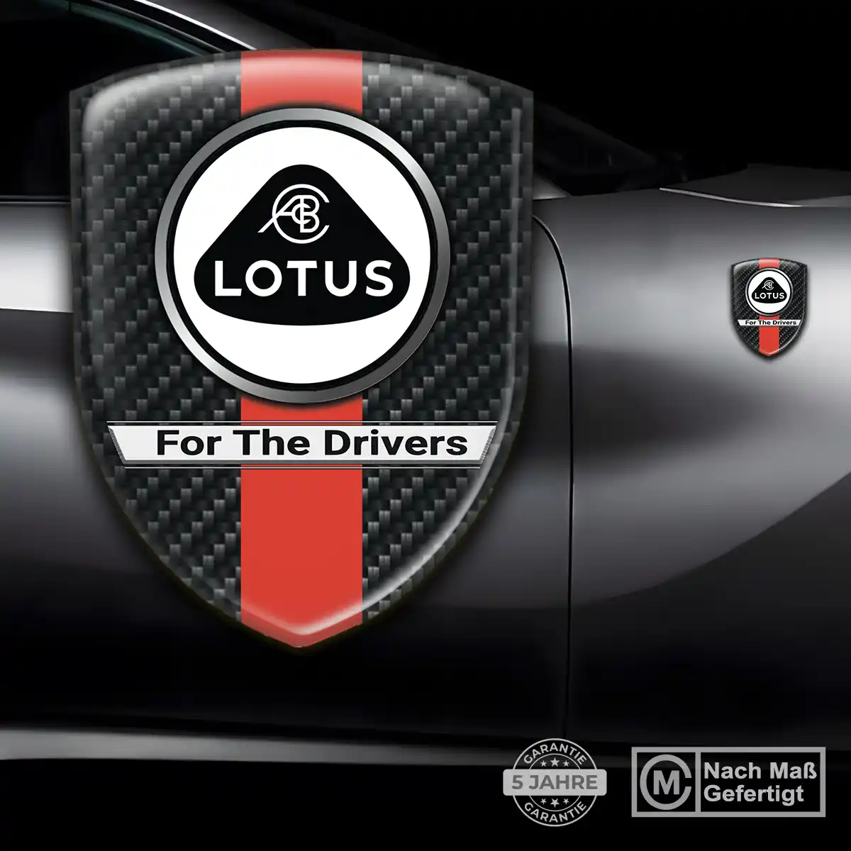 Lotus Aufkleber 3D Gel Wappen Edles Design