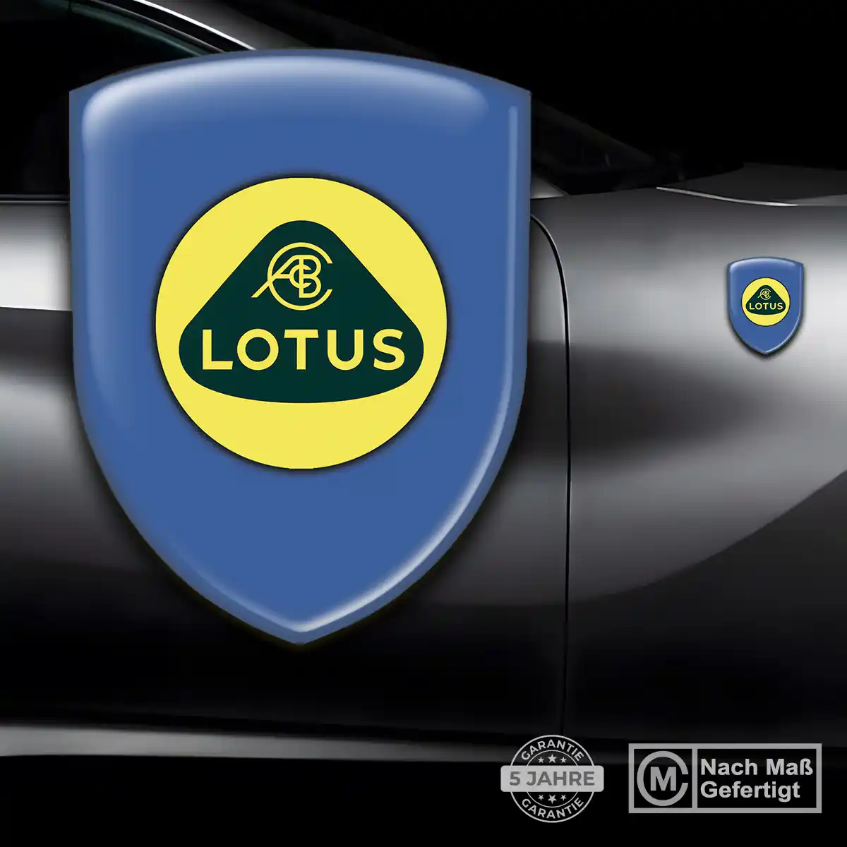 Lotus Aufkleber 3D Gel Wappen Elegantes Design