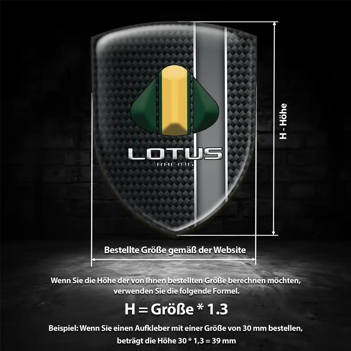 Lotus Aufkleber 3D Gel Wappen Hohe Qualität