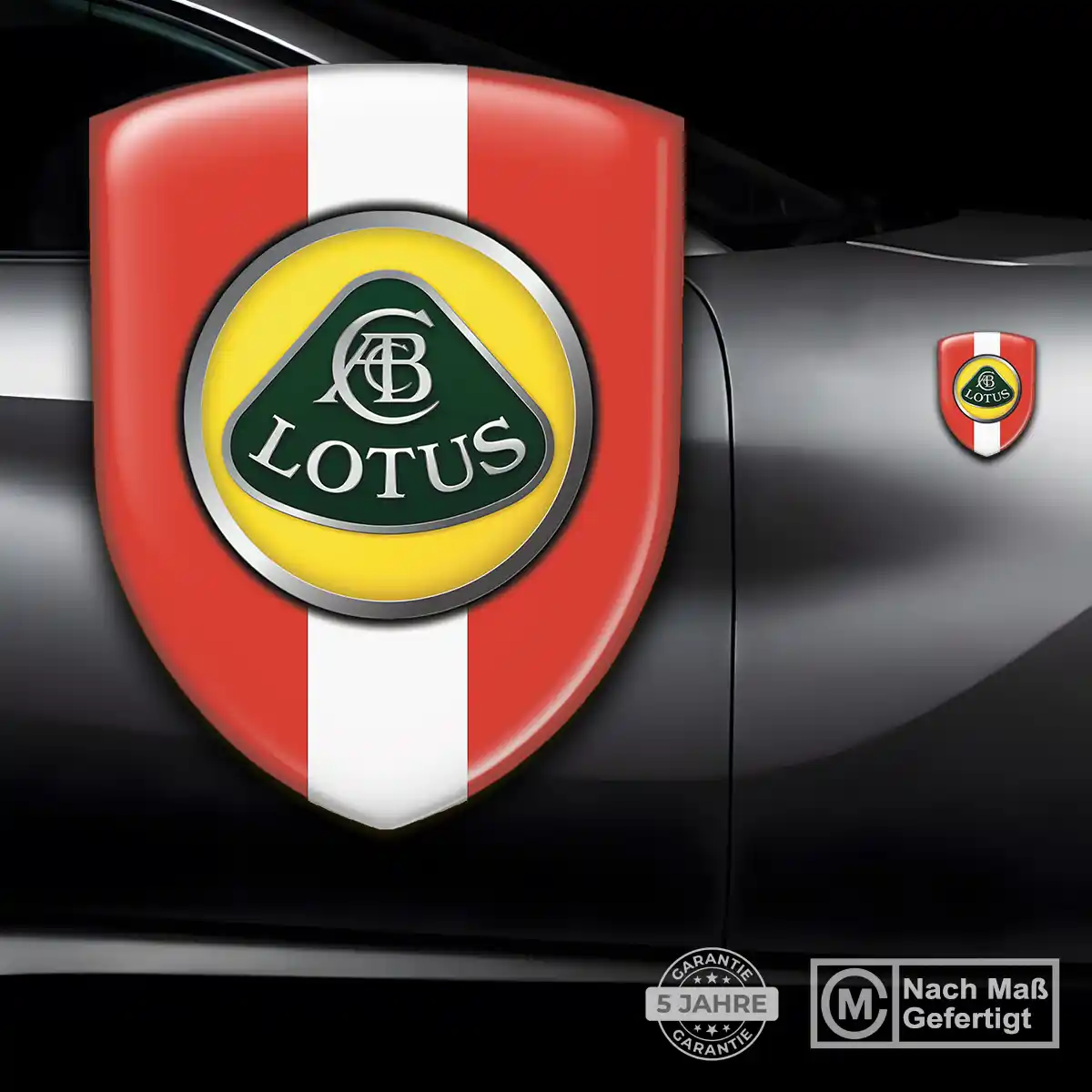 Lotus Aufkleber 3D Gel Wappen Limitierte Auflage
