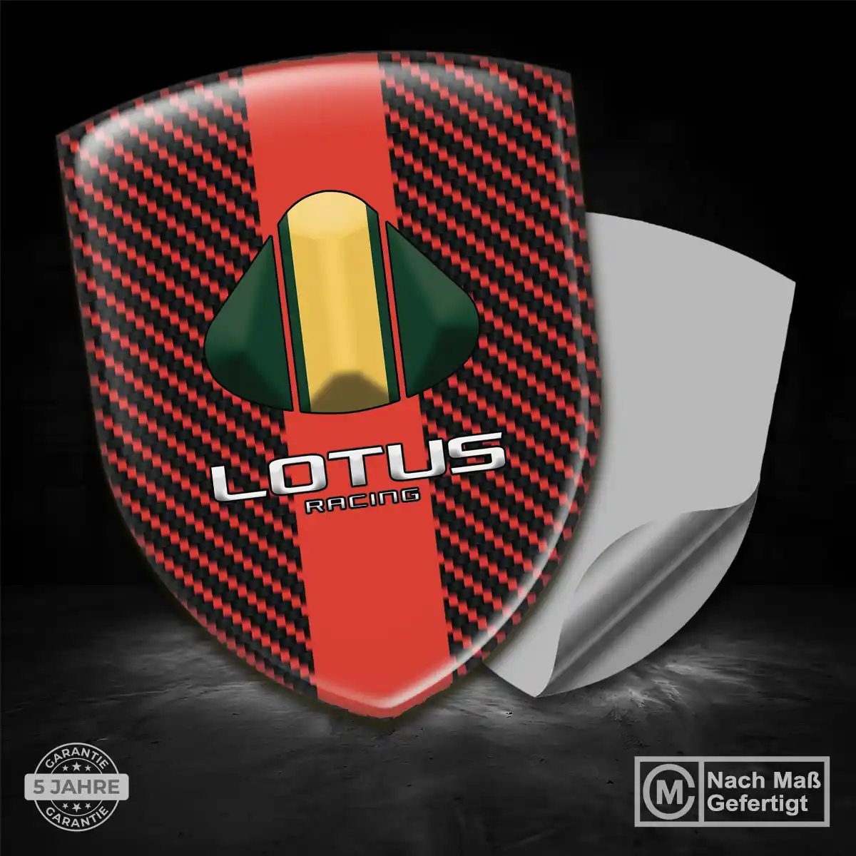 Lotus Aufkleber 3D Gel Wappen Luxus-Edition