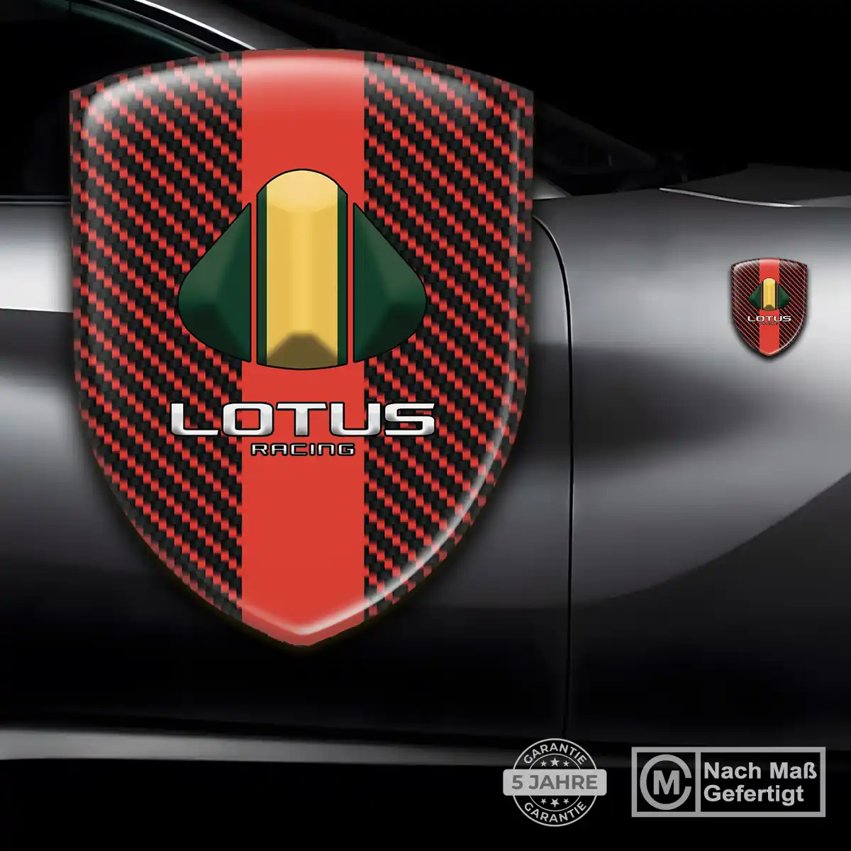 Lotus Aufkleber 3D Gel Wappen Luxus-Edition